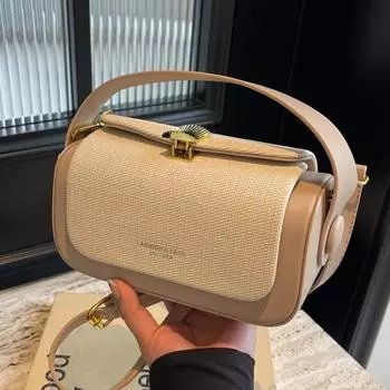 Модная кожаная маленькая сумка через плечо для женщин, клатч-кошелек с регулируемым ремешком, сумка-хобо с пряжкой, подмышечная сумка для путешествий, работы, шопинга бежевый