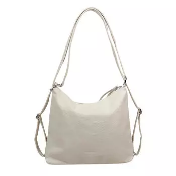 Модная кожаная сумка-тоут для женщин, трендовая простая универсальная сумка через плечо большой емкости, однотонные цветные сумки, сумки-мессенджеры One Size бежевый