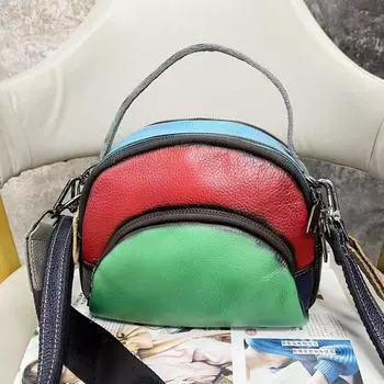 Модная кожаная женская сумка, универсальный первый слой из коровьей кожи, портативная сумка-мессенджер, полированная ретро-сумка жёлтый