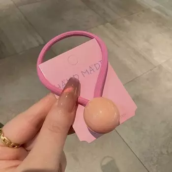 Модная красочная резинка для волос с шариком для женщин, девушек, милая, милая, для высокого хвоста, эластичная, из ацетата, резинка для волос, повязки на голову, аксессуары для волос