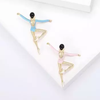 Модная креативная эмалевая брошь для танцующей балерины Брошь для костюма Аксессуары для одежды