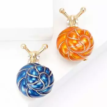 Модная креативная эмалевая масляная капающая улитка брошь нишевая булавка в виде насекомого женская одежда аксессуары корсаж подарок