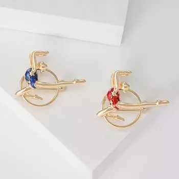 Модная креативная брошь для девочки-гимнастки с капельками, простая брошь для костюма с аксессуарами и корсажем