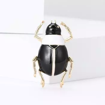 Модная креативная брошь из эмали и сплава в виде жука, простая универсальная мужская и женская одежда, украшение для корсажа