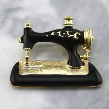 Модная креативная брошь-пин в виде швейной машинки из сплава с эмалью