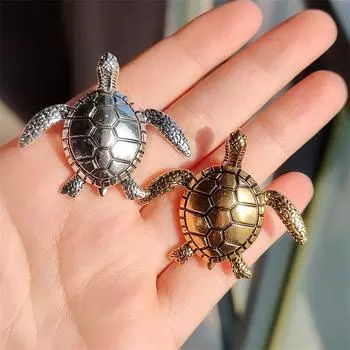 Модная креативная черепаха, брошь в виде животного, индивидуальность, преувеличенный бриллиант, капающее масло, ретро-булавка, брошь для одежды, аксессуары