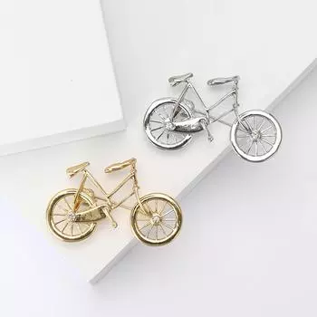 Модная креативная гальванизированная брошь в виде велосипеда, изысканная брошь для мужского и женского костюма, корсажная бижутерия