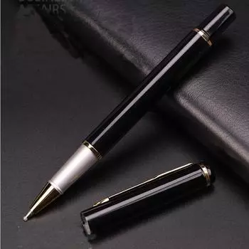 Модная креативная гладкая маслянистая металлическая гелевая ручка для письма, офисная деловая ручка, студенческая шариковая ручка чёрный