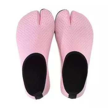Модная креативная обувь с двумя пальцами для пар, для отдыха на пляже, для плавания, унисекс, для занятий йогой в помещении, для занятий фитнесом и сноркелингом, для водных видов спорта 34-35 розовый