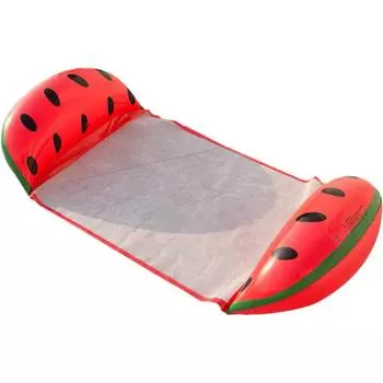 Модная кровать для плавания с навесом, трубка для плавания, бублик, надувной бассейн для взрослых, кольцо для плавания, воздушный коврик для бассейна, плот для плавания летом 126*73cm арбуз красный