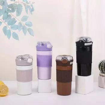 Модная кружка большой емкости из нержавеющей стали 304 с изолированной чашкой портативный спортивный чайник на открытом воздухе 400ml