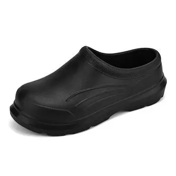 Модная кухонная обувь для мужчин, садовые сабо, повседневная водонепроницаемая обувь для дождя, нескользящая обувь для ресторана, маслостойкая обувь для шеф-повара 35-36 бежевый