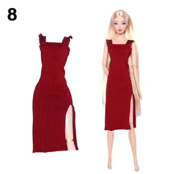 Модная кукла Элегантные платья DIY Аксессуары Плюшевое пальто Вечеринка Меховая куртка для кукол 1/6 BJD 11,5 8