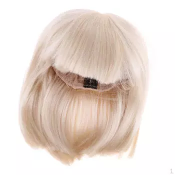 Модная кукла, парик из прямых волос / 3 BJD, аксессуар «сделай сам», золото