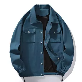 Модная куртка-карго для мужчин, весна и осень, новое повседневное пальто для мужчин, корейская версия топа с лацканами Plankton Shuai для мужчин M