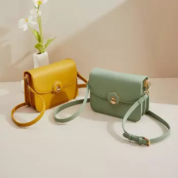 Модная квадратная женская сумка, новые сумки через плечо, ретро-зеленый нишевый дизайн, продвинутые женские сумки для отдыха, однотонные трендовые сумки через плечо