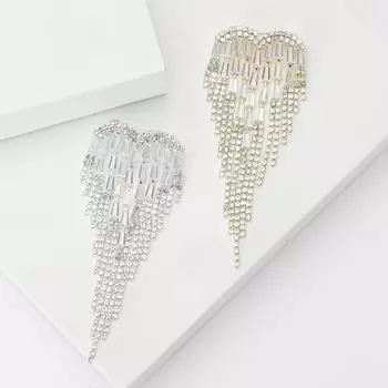 Модная легкая роскошная брошь из сплава со стразами Love Grab Chain Brooch, изысканная универсальная женская брошь для платья, корсажа, ювелирные изделия