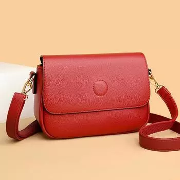 Модная легкая роскошная мягкая кожаная женская сумка, новая высококачественная сумка через плечо, универсальная сумка через плечо, темпераментная сумка для мам