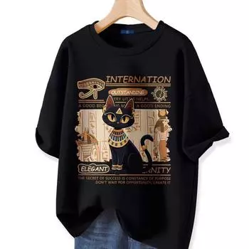 Модная летняя футболка с 3D-принтом для мужчин и женщин с изображением кота, свободный топ, футболки для мальчиков и девочек с рисунком, свободные нейтральные футболки, наряд для пары S