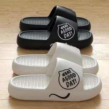 Модная летняя мужская домашняя обувь с рисунком котенка для женщин, удобные шлепанцы, гибкие мягкие сандалии, мужские тапочки, домашние шлепанцы для пары 36-37 белый