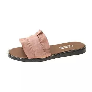 Модная летняя обувь Дизайнерские женские тапочки Пляжные женские сандалии на плоской подошве Zapatos De Mujer 35