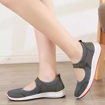 Модная летняя обувь женская обувь на плоской подошве дышащая сетчатая обувь женские мокасины слипоны женская повседневная обувь zapatos mujer 2024 ghn 4 красный