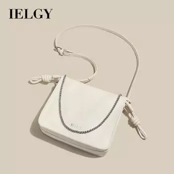 Модная летняя сумка через плечо IELGY с уникальным плиссированным ремешком-цепочкой чёрный