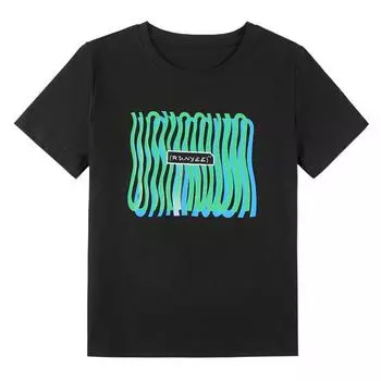 Модная летняя женская футболка из 95% хлопка с принтом, базовая свободная футболка с короткими рукавами и круглым вырезом, топ S-3XL, женская повседневная футболка S белый