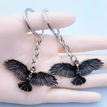 Модная личность ретро кулон сокол брелок креативная сумка автомобильный ключ украшение