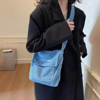 Модная маленькая джинсовая сумка женская сумка дизайнерские женские сумки клатч кошельки джинсовая сумка-тоут через плечо женская сумка-мессенджер чёрный