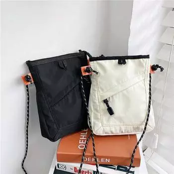 Модная маленькая квадратная сумка-мессенджер, мини-водостойкая дорожная сумка, повседневная сумка на плечо для мужчин и женщин, сумка для мобильного телефона, сумка через плечо 18 x 22 x 5 cm синий