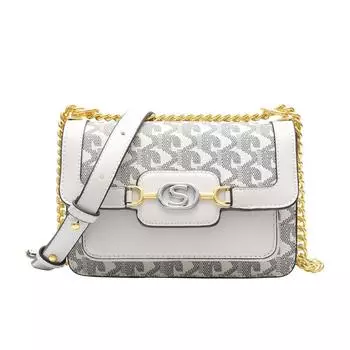 Модная маленькая квадратная сумка с принтом «собачий зуб», вместительная сумка в стиле ретро для поездок на работу, женская повседневная и простая сумка через плечо на одно плечо