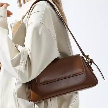 Модная маленькая сумка через плечо для женщин, сумка 2025 года, новая модная универсальная сумка через подмышку чёрный