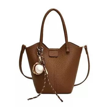 Модная маленькая женская сумка для пожилых людей, качество сто с ручной сумкой через плечо для Европы и США, сумка-ведро через плечо