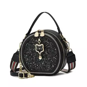 Модная маленькая женская сумка, новинка 2023 года, летние сумки на ремне, женские маленькие круглые сумки бежевый