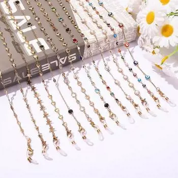 Модная металлическая цепочка для очков, маска-цепочка, держатель для очков, солнцезащитные очки, ремешок с цепочкой, ювелирные украшения, аксессуары для очков