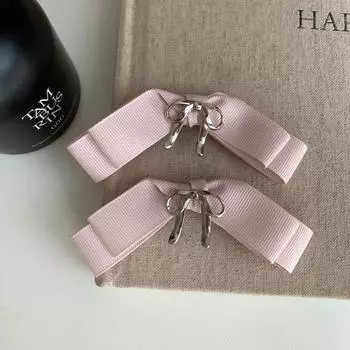 Модная металлическая заколка-бант для волос для женщин, украшение-бабочка, элегантные аксессуары для волос, милый металлический бант-бабочка во французском стиле