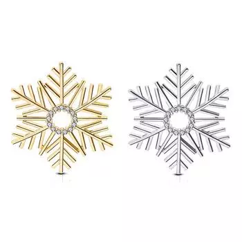 Модная микро-брошь из циркона, брелок для одежды, брошь в виде ледяной снежинки