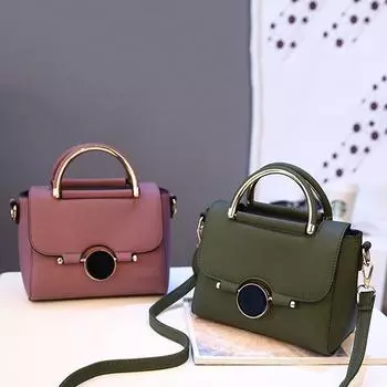 Модная милая маленькая сумка через плечо для девочек, сумки через плечо из искусственной кожи 22*16*12cm чёрный