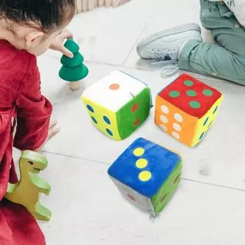 Модная милая супер мягкая антистрессовая плюшевая игрушка-подвеска в виде игральных костей для снятия стресса праздничный подарок