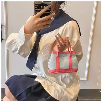 Модная мини-сумка 2025 Новая милая и симпатичная мини-сумочка для помады Подвеска Наплечная маленькая сумка Сумка для мелочи Сумка для наушников Blue powder