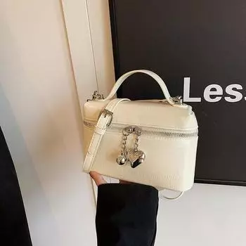 Модная мини-сумка из искусственной кожи, женская летняя простая универсальная сумка через плечо, новый однотонный повседневный клатч