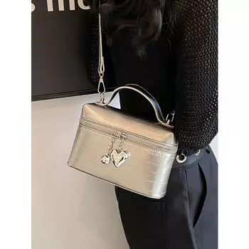 Модная мини-сумка из искусственной кожи, женская летняя простая универсальная сумка через плечо, новый однотонный повседневный клатч