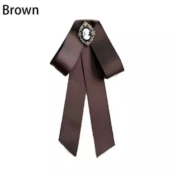 Модная многоцветная хрустальная бабочка-галстук, брошь-бант для платья коричневый