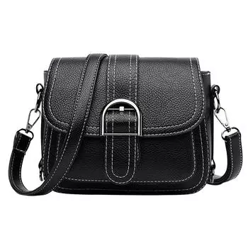 Модная многофункциональная сумка через плечо большой емкости One Size чёрный