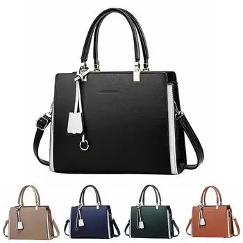 Модная многофункциональная сумка через плечо большой емкости One Size чёрный