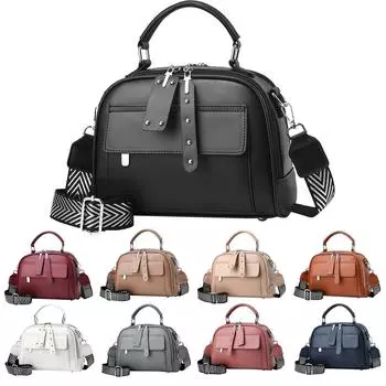 Модная многофункциональная сумка через плечо большой емкости One Size чёрный