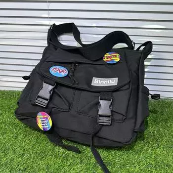 Модная молодежная мужская сумка через плечо, крутая школьная сумка через плечо с застежкой-молнией, кампусная мужская сумка-мессенджер для покупок для подростков