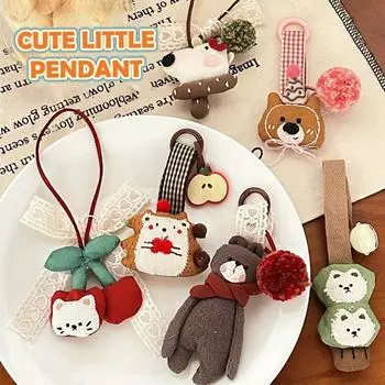 Модная мягкая кукла с изображением мультяшных животных, креативный кавайный рюкзак, украшения, аксессуары, подарки A3