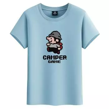 Модная мужская футболка из чистого хлопка с короткими рукавами M-6XL, повседневная футболка для мальчиков с круглым вырезом M